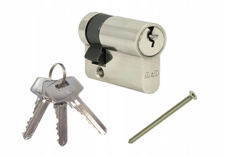 Zámok na dvere - Zamknutá vložka 9/25 Satin A2 M&D A2