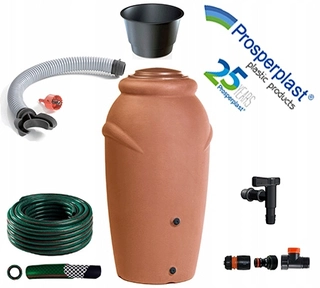 Nádrž na dažďovú vodu - Dažďová nádrž 210L + ZAPOJENIA + HADICA