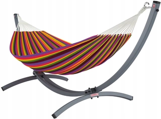 Hojdacia sieť hamak - Zipser Galvanizovaný rám 300kg + Hammock 220x160 Polish