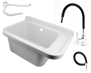 Kuchynský drez - Ekonomická Sink Pranie Battery Flex Elast