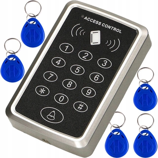 Zámok na dvere - Nepremokavý kód + čítačka RFID + 5 kariet