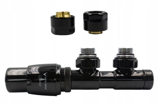 Hlavica, ventíl - Termín TWINS BLACK GLARS 50mm + CU15MM