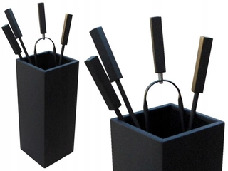 Príslušensvo ku krbu - Sada krbového príslušenstva black-mat 07cz