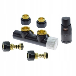 Hlavica, ventíl - DUO-PLEX termostatický kit rohové pravé 3/4
