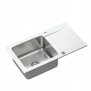 Kuchynský drez - Kitchen Sink Granite Steel Edward White 111 Stein