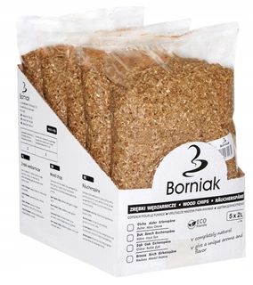 Piliny, štiepky na údenie - Drevná štiepka na údenie a grilovanie Borniak jelša 0,4 kg 2 l