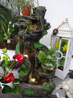 Záhradná fontána - ZÁHRADNÁ FONTÁNA "VODNÝ SKALNÍK" výška 102 cm!LED os!