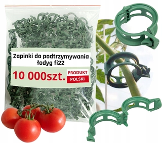 Spony na uchytenie rastlín - Spona na rastliny, zelená, 10 000 ks.