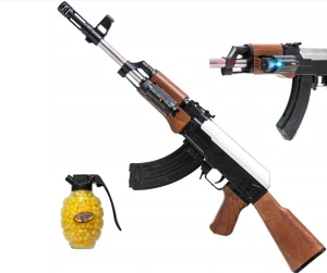 Guľôčková pištoľ Ak47 s laserom+ guličky VYPR
