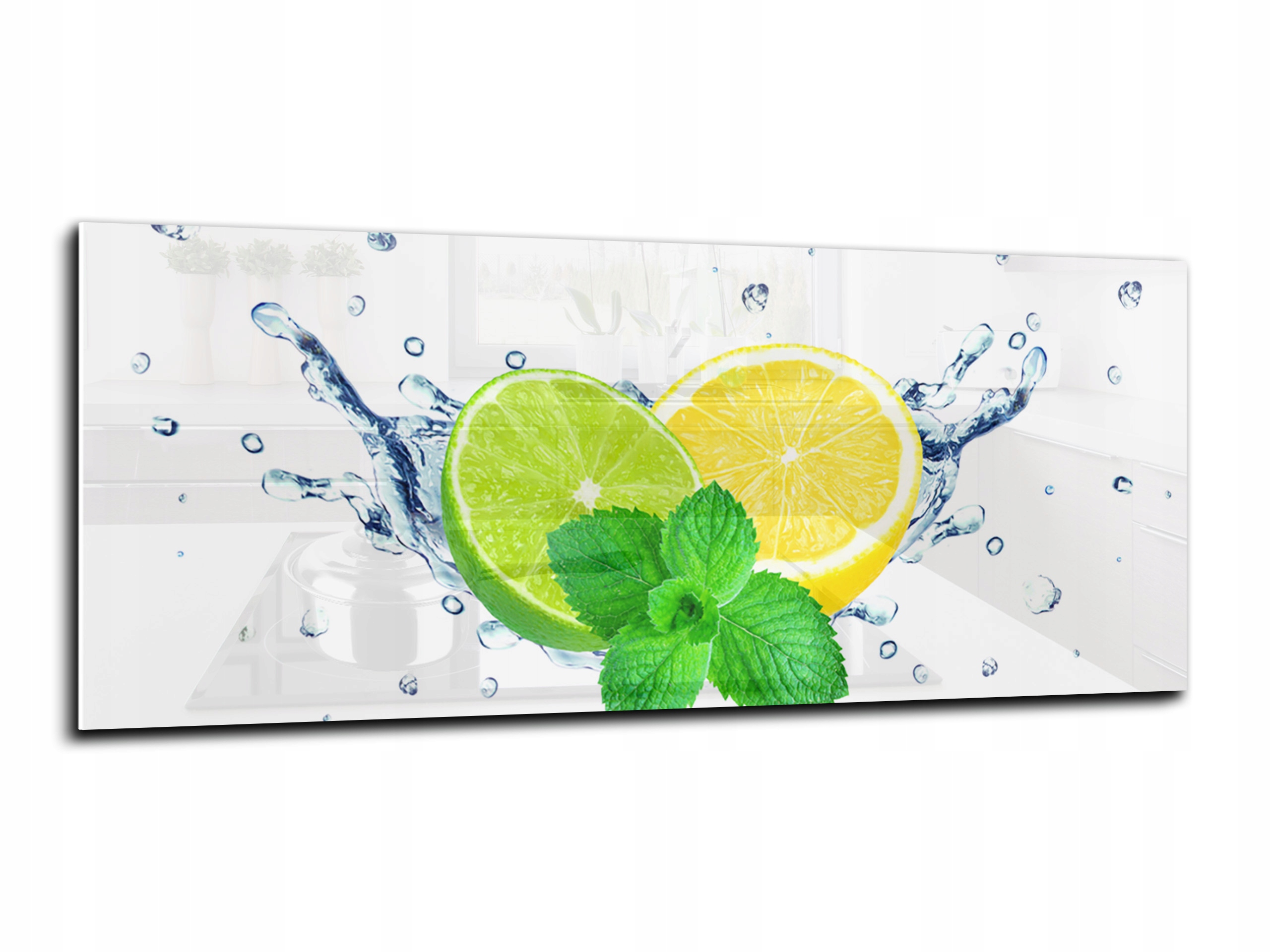 Sklenený panel 50 x 125 x 4 mm biely