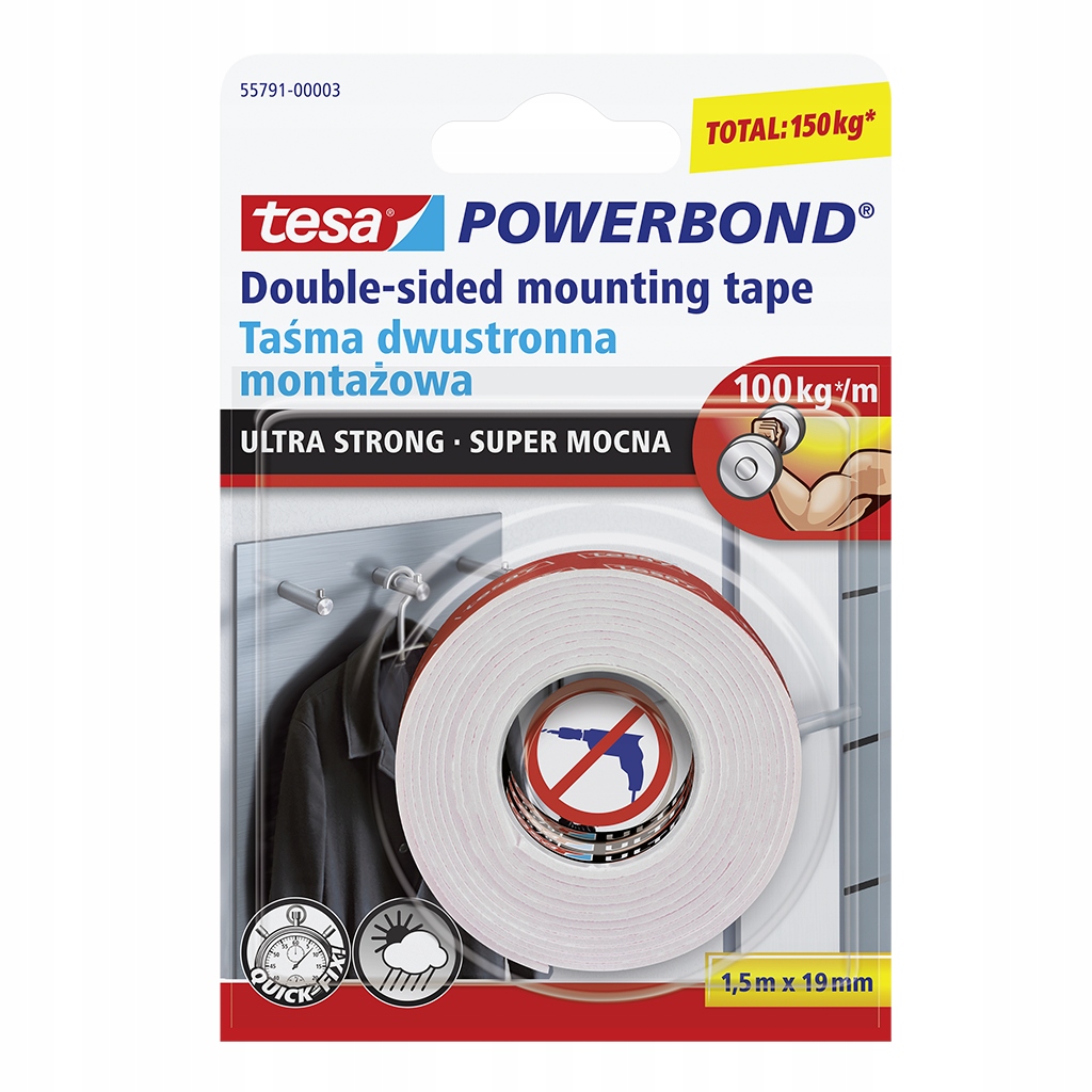 Tesa obojstranná páska 19 mm x 1,5 m