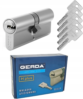 Zámok na dvere - Gerda H plus 30/50 Nikel Inshere