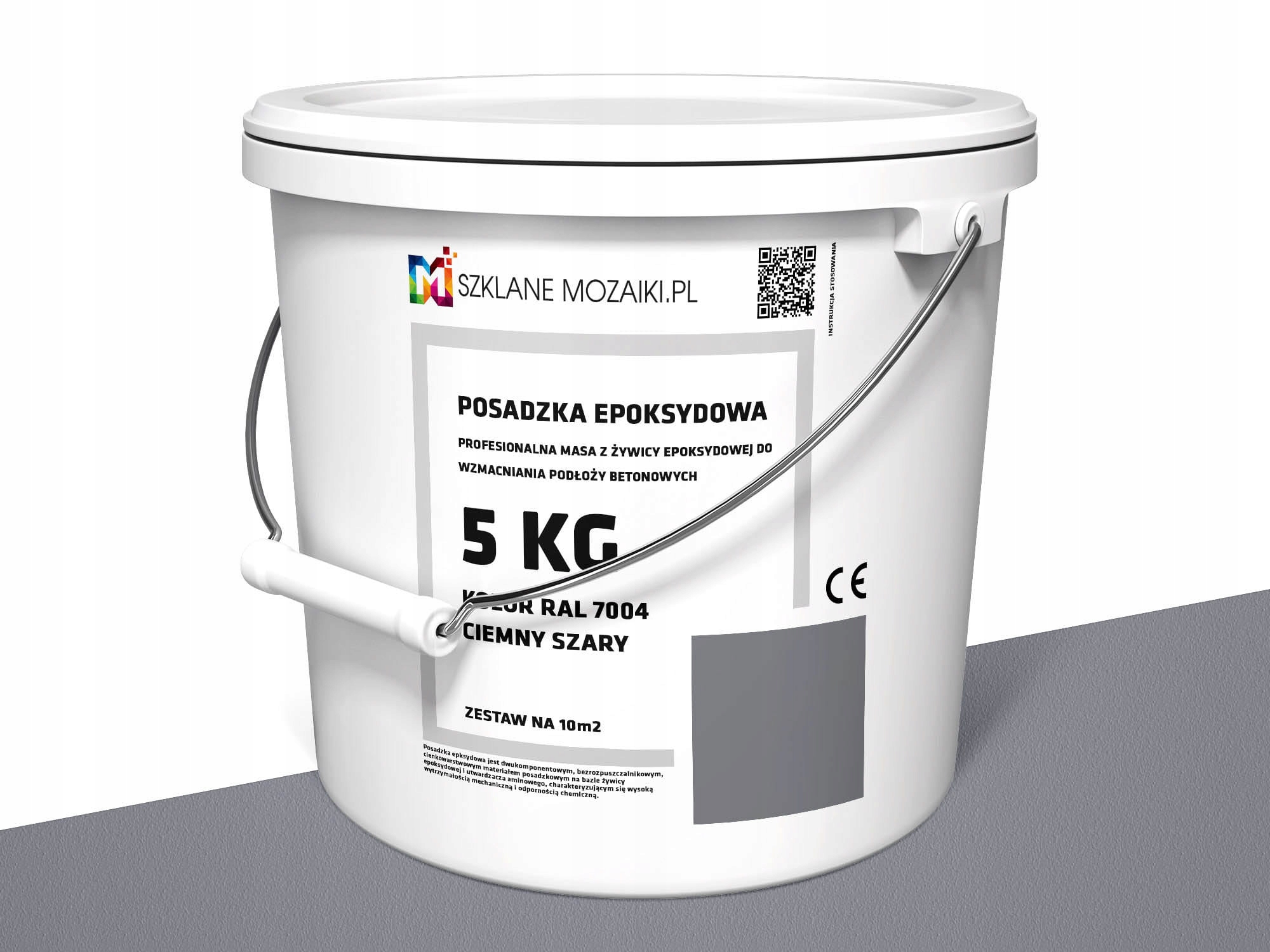 Epoxidová živica Sklenená mozaika 5 kg šedá